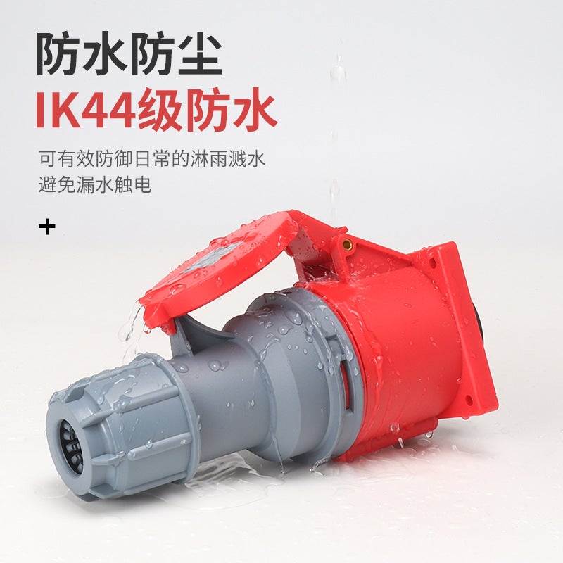 16A/32A Waterproof Non-Explosion-Proof Industrial Aviation Plug And Socket Connector, Docking Type, 3-Pin, 4-Pin, 5-Hole, Three-Phase 3 - Image 4