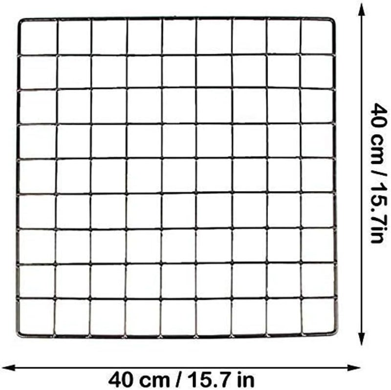 CreativeBuzz Steel Grid Photo Frame For Wall With 10 Wooden Deginer Clips Photo frame grid DIY Mesh Wire Frame Grid Of Metal Hanging Aesthetic Moments Photo Wall Décor for Home Living Room (Pink) - Image 5