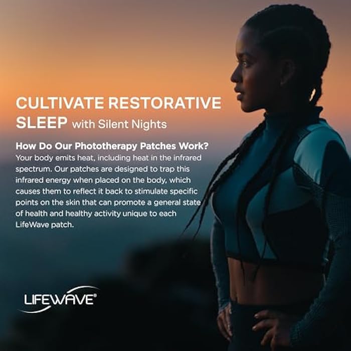 LIFEWAVE لصقات لايف ويف ليالي هادئة - شكل محمي من العلاج الضوئي - معزز صحي للنوم - 30 لصقة في غلاف - بدون أدوية أو منشطات - Image 2