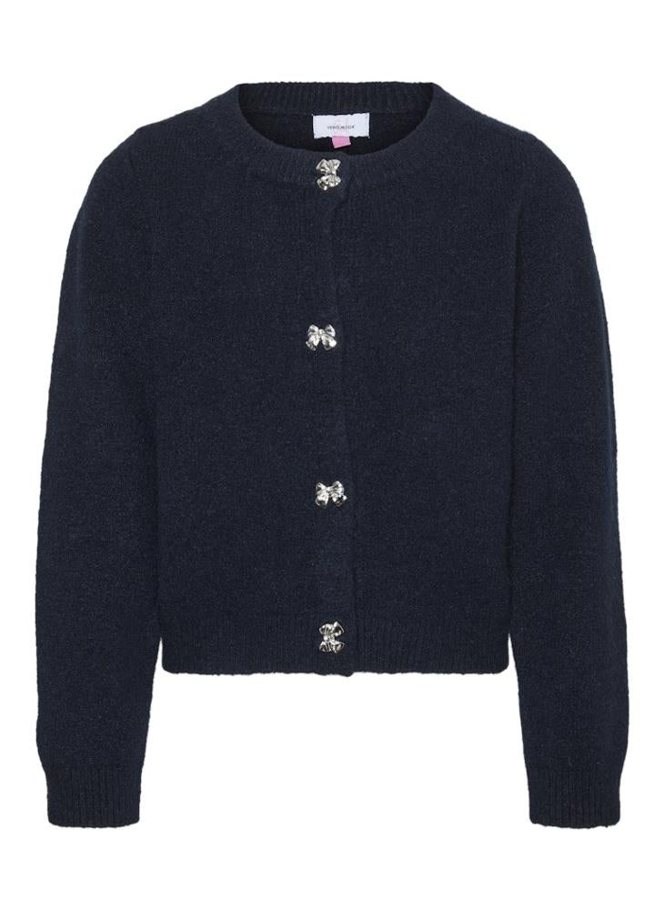 Vero Moda Girl Kids Knitted Button Detail Cardigan  - Image 4