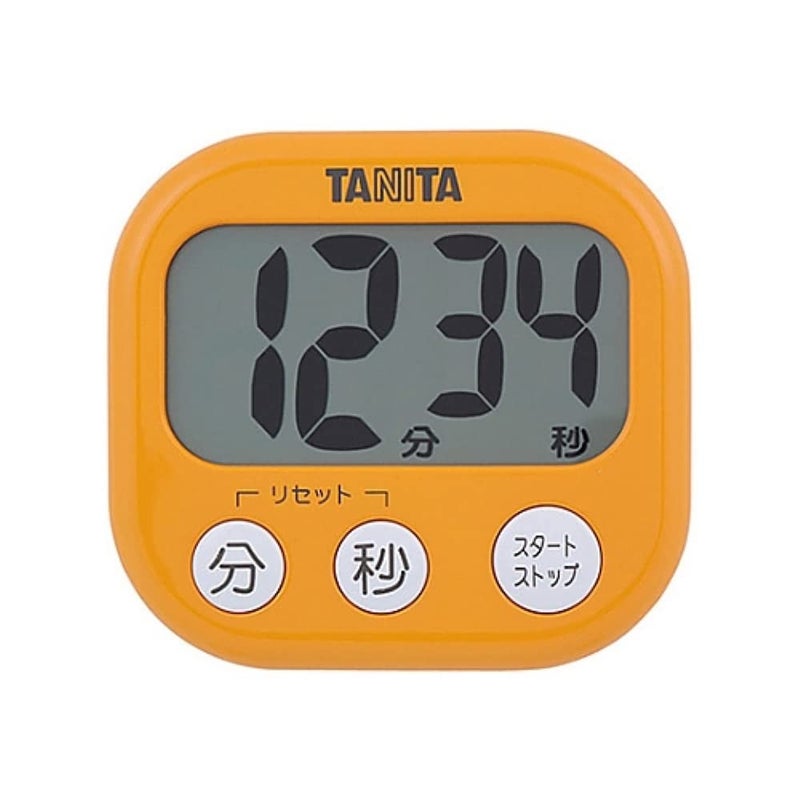 TANITA Tanita TD384 OR Kitchen Study Learning Timer with Magnet Loud Volume Large Screen 100 Minutes White
