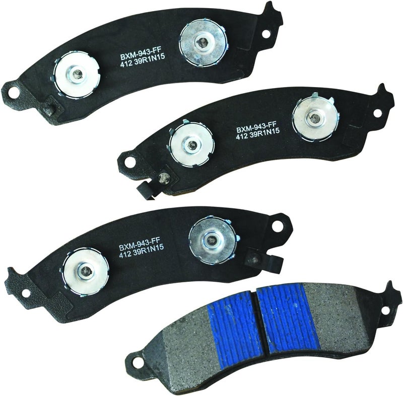 Bendix Premium SBM412 Semi-Metallic Front Brake Pads for Select Models Aston Martin DB7, Chevrolet Camaro, Corvette, Ford Mustang, Panoz AIV Roadster, Esperante, Pontiac Firebird, Shelby Series 1 - Image 1