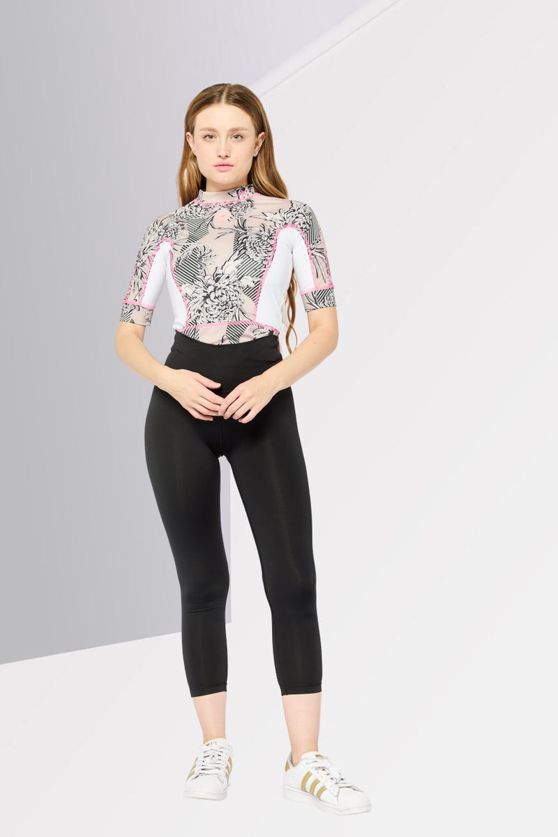 adidas By Stella McCartney Women Sportswear Fit Short Sleeve Outdoor Bodysuits, White - Image 2