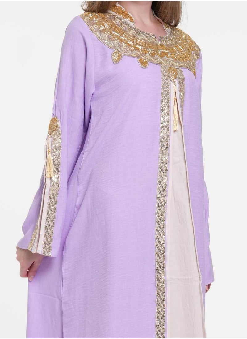AL BENT AL SHARQIEH women jalabiya , arabian traditional dress  - Image 3