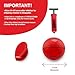 ESPN Mini Basketball Hoop Over The Door Basketball Hoop with Foldable Breakaway Rim Includes 2 Mini Basketballs and Pump - Image 4