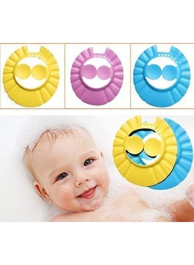 Tetrix TETRIX Soft Adjustable Visor Hat Safe Shampoo Shower Bathing Protection Bath Cap for Toddler, Baby, Kids, Children (Multi Color) - Image 5