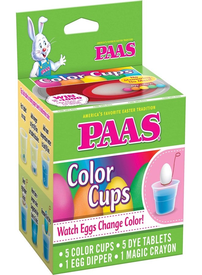 PAAS Easter Egg Color Cups - No Measuring - No Mess, Five Cups - Image 1