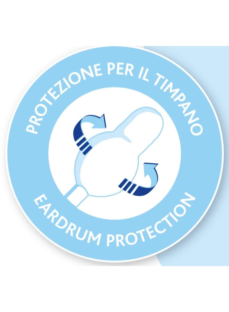 شيكو أعواد قطنية من شيكو مع واقي لطبلة الأذن، مصنوعة من ساق ورقية، آمنة وصحية للأطفال، قابلة للتحلل الحيوي، 90 عودًا (عبوة واحدة) - Image 3