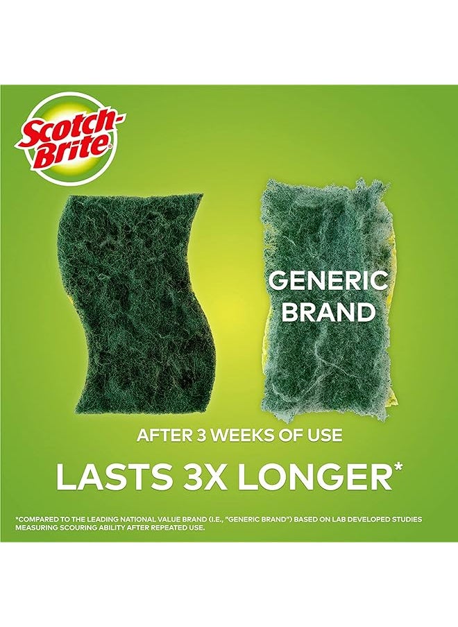 Scotch Brite - Heavy Duty Cellulosic Scrub Sponge 3 Units Pack Kitchen Sponge Dish Sponge Scrub General Purpose Cleaning Food Safe Non Rusting Kitchen Garage Outdoor - Image 1