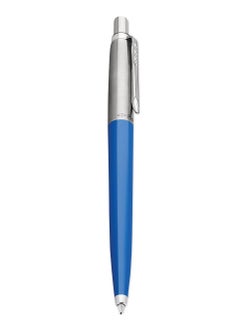 Parker Pen Company Parker Jotter Blue Ballpoint Pen with Chrome Trim Medium Point Ink Gift Box Made in France  - Image 1