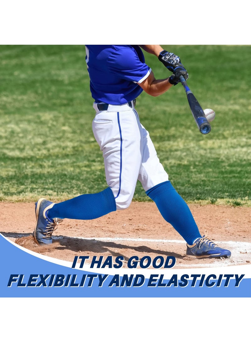 SOLARAE 2 Pair Stirrup Socks, Baseball Softball Stirrup Socks, Soccer Socks Baseball Socks Over The Calf For Men Women (2 Colors) - Image 5