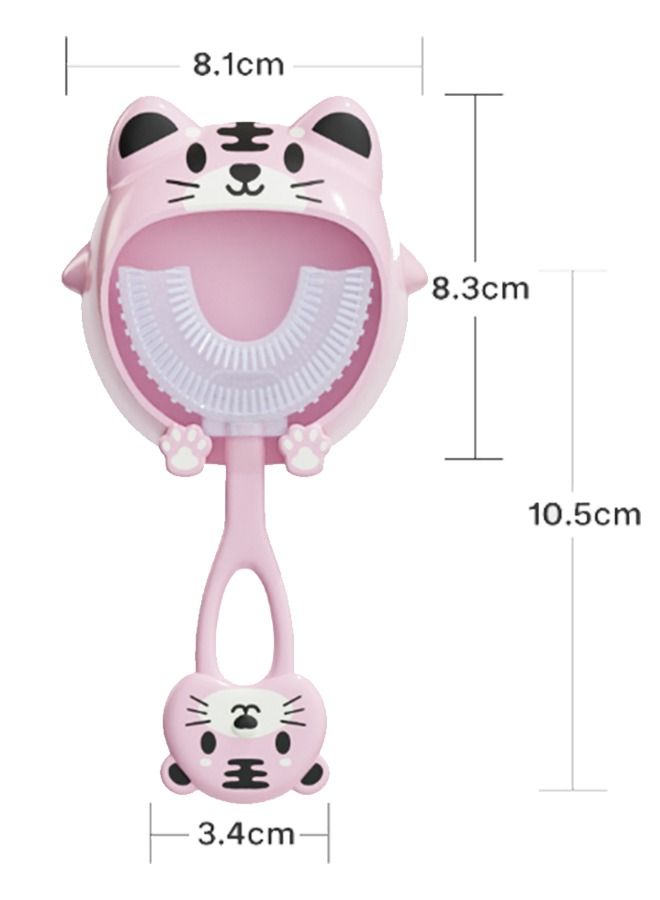 U-Shaped Toothbrush With Holder For 2-12 Years Old Kids - Image 2