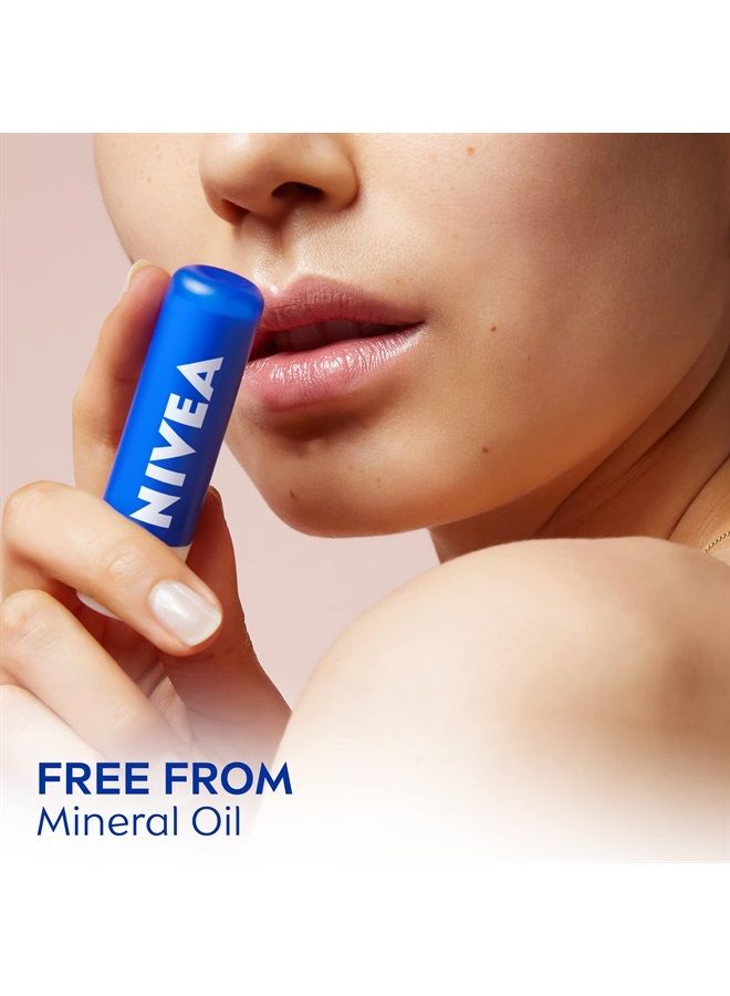 Nivea بلسم الشفاه المرطب، عصا بلسم الشفاه مع زبدة الشيا، زيت الجوجوبا وزيت الأفوكادو، 0.17 أونصة، عبوة من 4 - Image 2