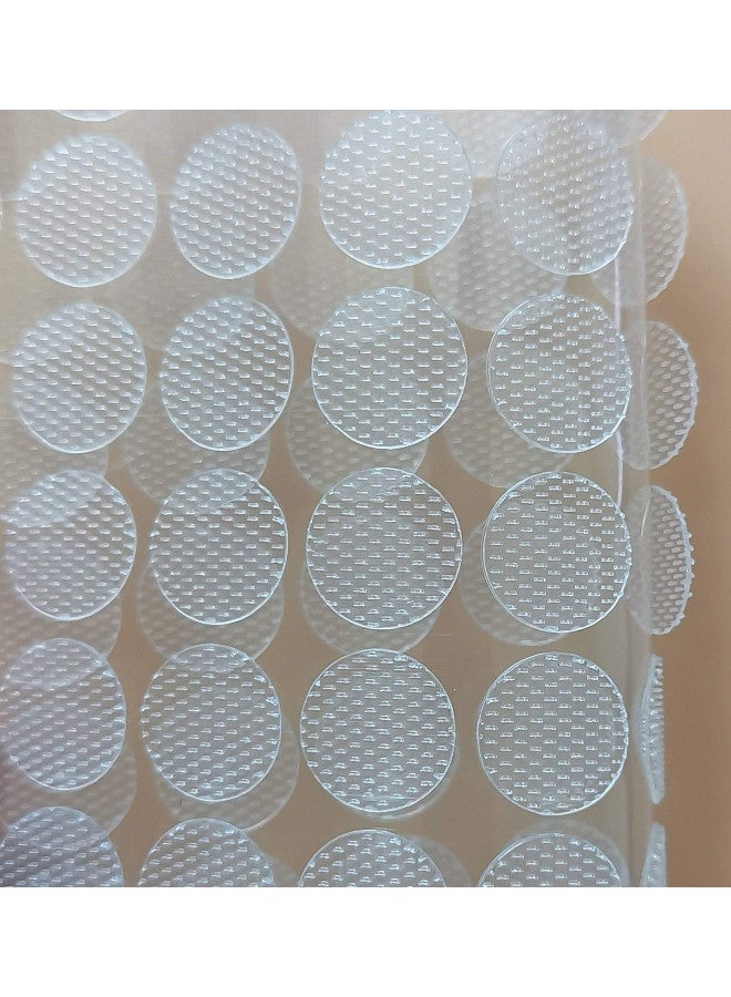 Vkey 1008pcs (504pairs) 10mm Diameter Transparent Sticky Back Thin Clear Dots with Adhesive Hook & Loop Coins Tapes - Image 2