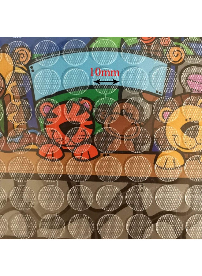 Vkey 1008pcs (504pairs) 10mm Diameter Transparent Sticky Back Thin Clear Dots with Adhesive Hook & Loop Coins Tapes - Image 3