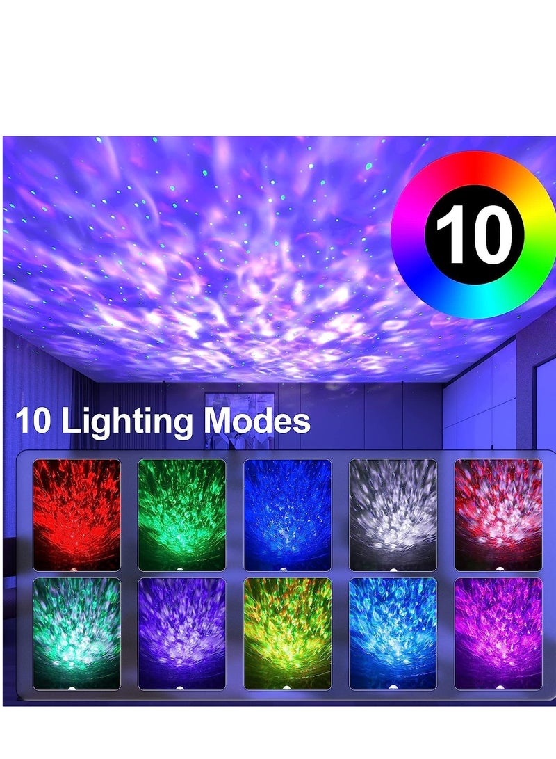 Festive Gallery Galaxy Star Projector 3 in 1 Night Light, 10 Color Bluetooth Night Lamp with Timer Remote and Chargeable, Bedroom Living Room Decor Kids Night Light - Image 3