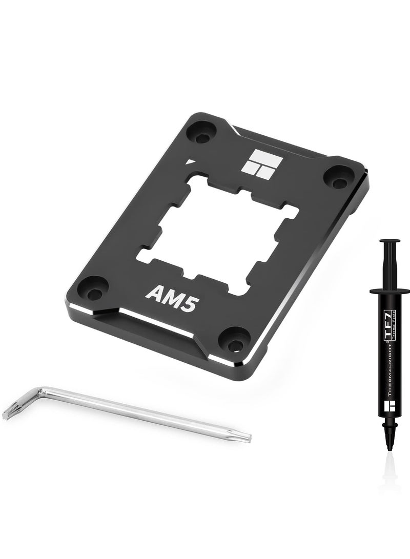 ASF-Black AM5 CPU Holder, Corrective Anti-Bending Fixing Frame, AM5 Full-fit Fixed Non-Marking Mounter, AM5 Anti-Bending Contact Frame, CPU Cooler Standard - Image 1