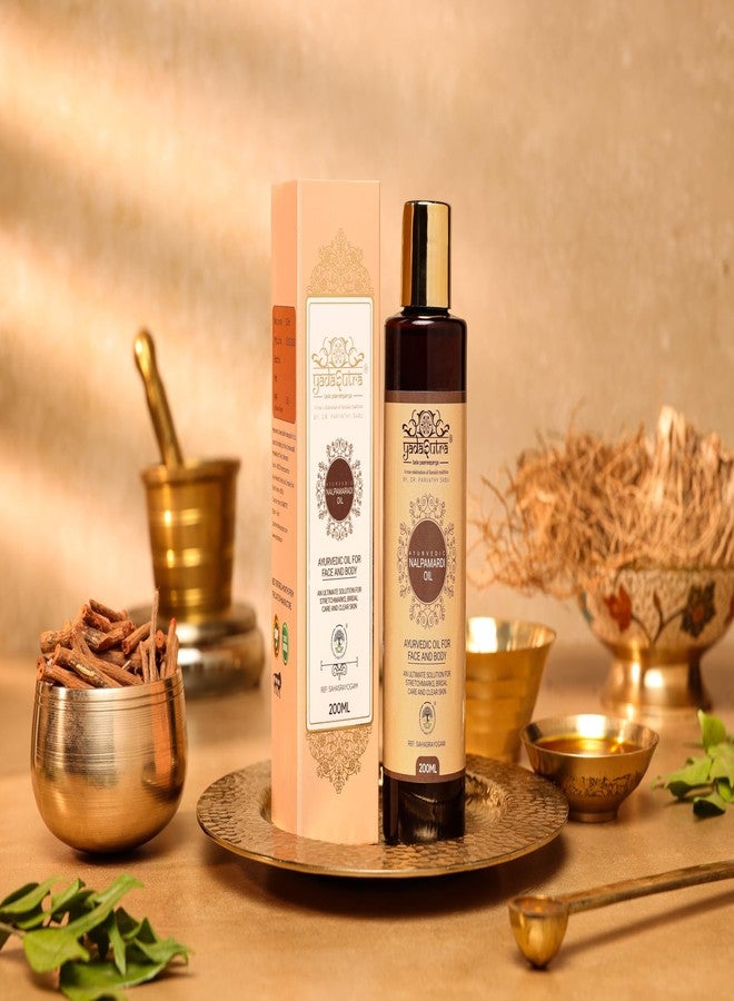YADASUTRA Ayurvedic Anti Stretch Mark Bundle for Pregnancy, Nalpamaradi Oil Kikkisa Lepam Kikkisa Choornam, Skin Brightening Hydration Scar Fade (Cream, Powder, Oil) - Image 4