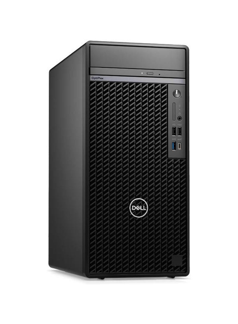 ديل بي سي مكتبي اوبتيبليكس 7010 ام تي، معالج انتل كور i7-13700، ذاكرة الوصول العشوائي دي دي ار فايف سعة 8 جيجابايت، تخزين اس اس دي سعة 512 جيجابايت، رسومات انتل، بدون ويندوز أسود - Image 2