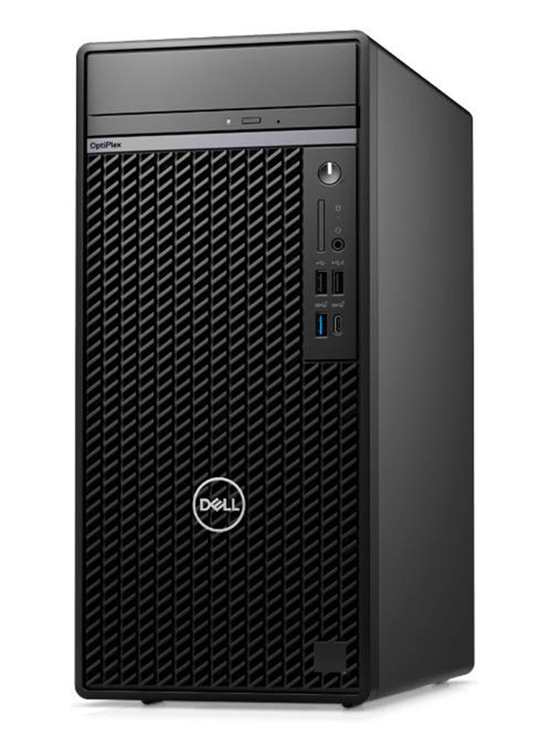 ديل بي سي مكتبي اوبتيبليكس 7010 ام تي، معالج انتل كور i7-13700، ذاكرة الوصول العشوائي دي دي ار فايف سعة 8 جيجابايت، تخزين اس اس دي سعة 512 جيجابايت، رسومات انتل، بدون ويندوز أسود - Image 3