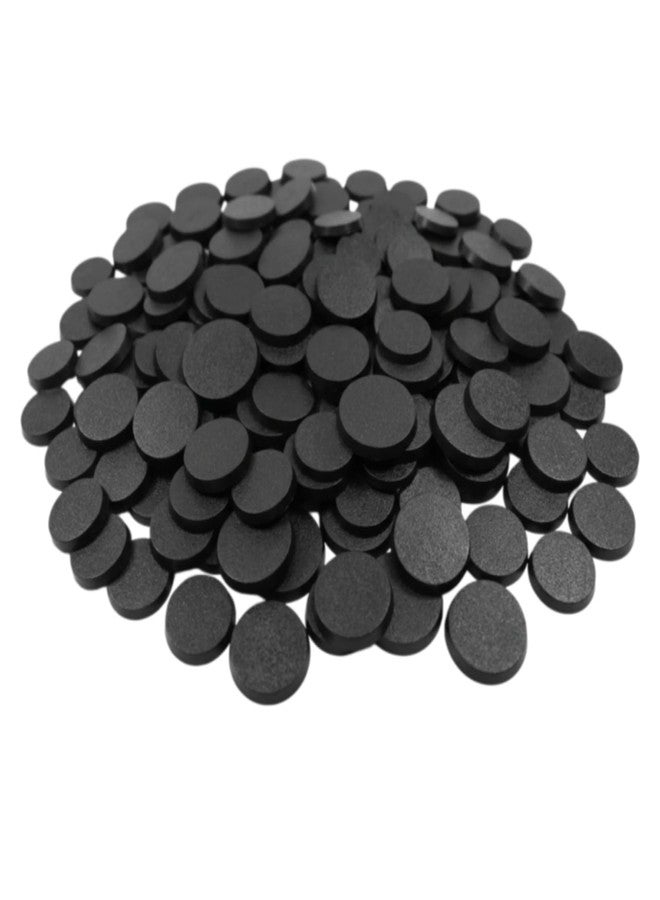 XJPONGC 100PCS Round Plastic Model Bases Gaming Miniatures or Wargames Table Games DND Bases Game(Black) (100PCS, 25mm) - Image 1