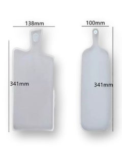 Graffiti Resin 2-Piece Board Epoxy Silicone Molds with Handles and Holes for Serving Tray  - Image 2