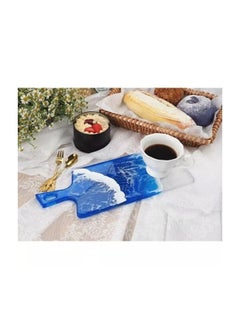 Graffiti Resin 2-Piece Board Epoxy Silicone Molds with Handles and Holes for Serving Tray  - Image 4