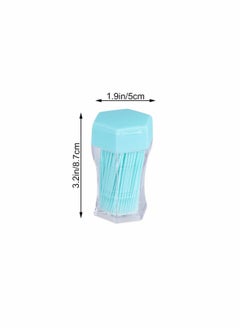 SYOSI 600pcs Double Head Dental Floss Interdental Toothpick Brush Interdental Brushes plastic dental toothpicks Cleaners with Boxes Teeth Stick Dental Oral Care Dental Picks Hygiene White Orange Green  - Image 5