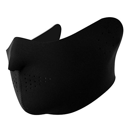 Armycrew Neoprene Half Face Mask Outdoor Protection with Adjustable Closure - Black - Image 1