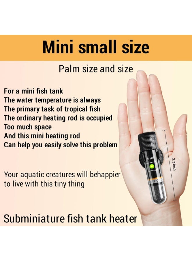 10W/15W Mini Submersible Aquarium Heater with Digital Thermostat – USB-Powered for Small Fish Tanks (Up to 1 Gallon) - Image 3