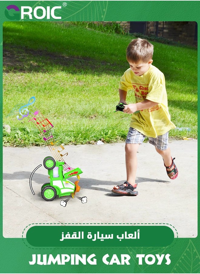 GROIC Crazy Jumping Car, Remote Control Car, RC Car with LED Light Music Rocking Tumbling, Rechargeable Stunt Dancing Car,Wireless Remote Dancing Stunt Car  - Image 5