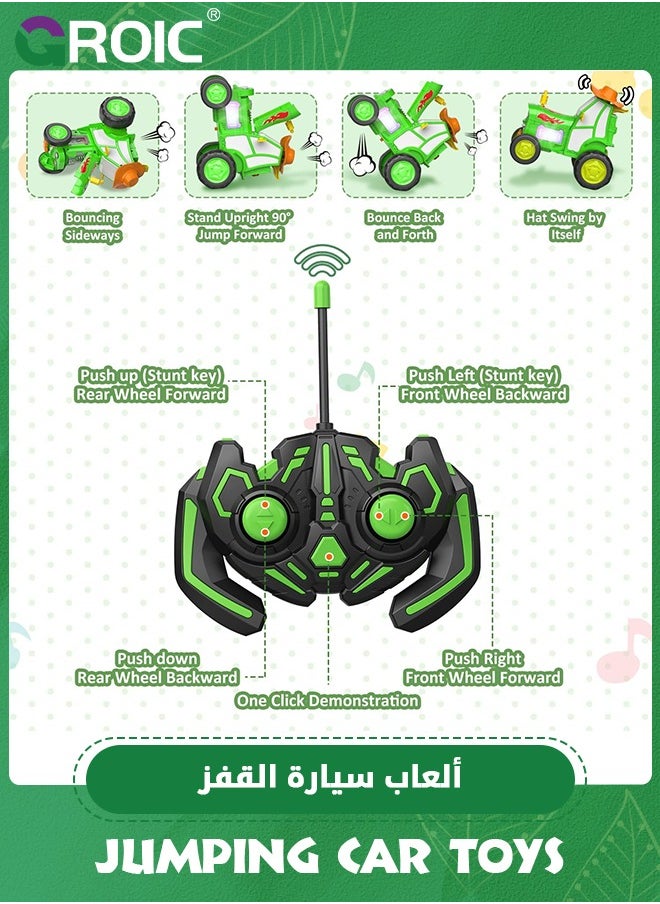 GROIC Crazy Jumping Car, Remote Control Car, RC Car with LED Light Music Rocking Tumbling, Rechargeable Stunt Dancing Car,Wireless Remote Dancing Stunt Car  - Image 4