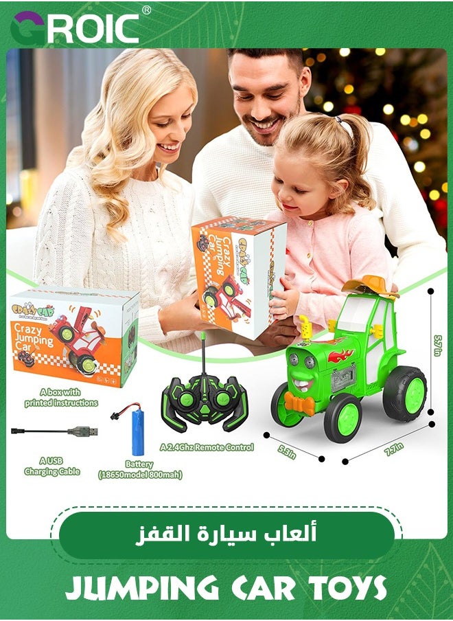 GROIC - Crazy Jumping Car, Remote Control Car, RC Car with LED Light Music Rocking Tumbling, Rechargeable Stunt Dancing Car,Wireless Remote Dancing Stunt Car - Image 1