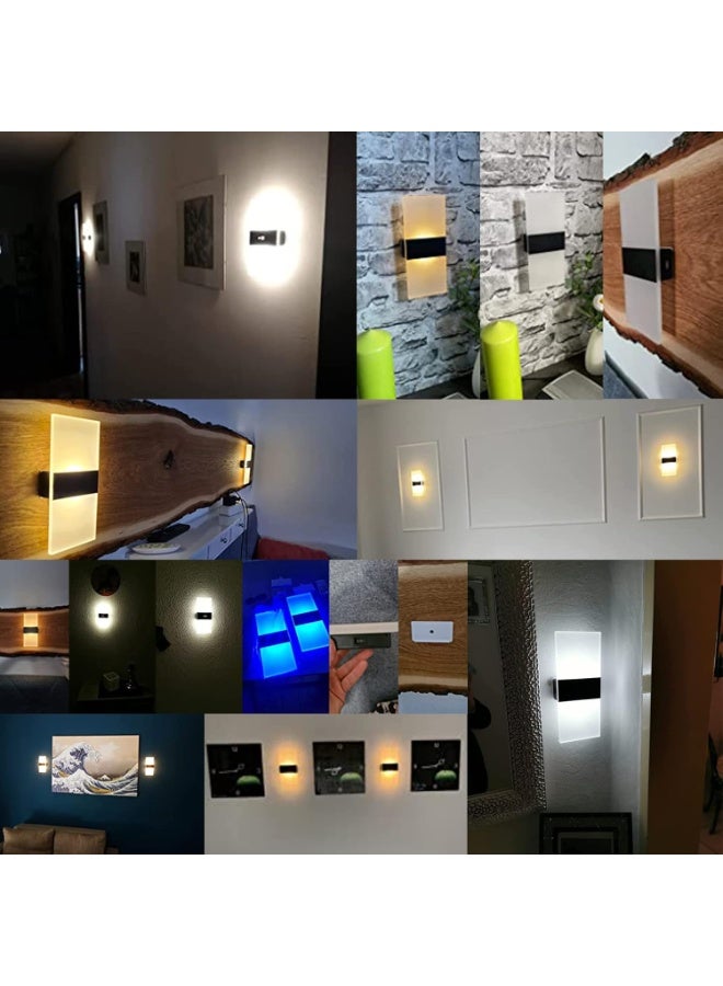 Beauenty 2pcs LED Wall Lights with USB Rechargeable Switch, Touch Control, Magnetic Attraction Indoor Wall Lamp, Portable Bedside Lamp, Battery Powered, Warm Night Light for Bedroom Corridor - Image 4