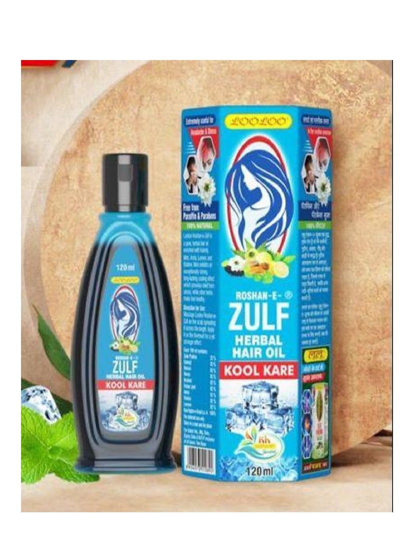 لولو زيت شعر روشان الزلف 120 مل زيت شعر عشبي بالنعناع والحناء - Image 1