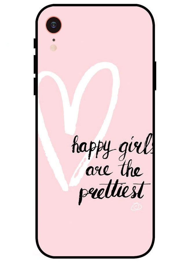 EYE CATCH - iPhone XR Protective Case Cover Smart Protective Series for iPhone XR Happy Girls are the Prettiest - Image 1