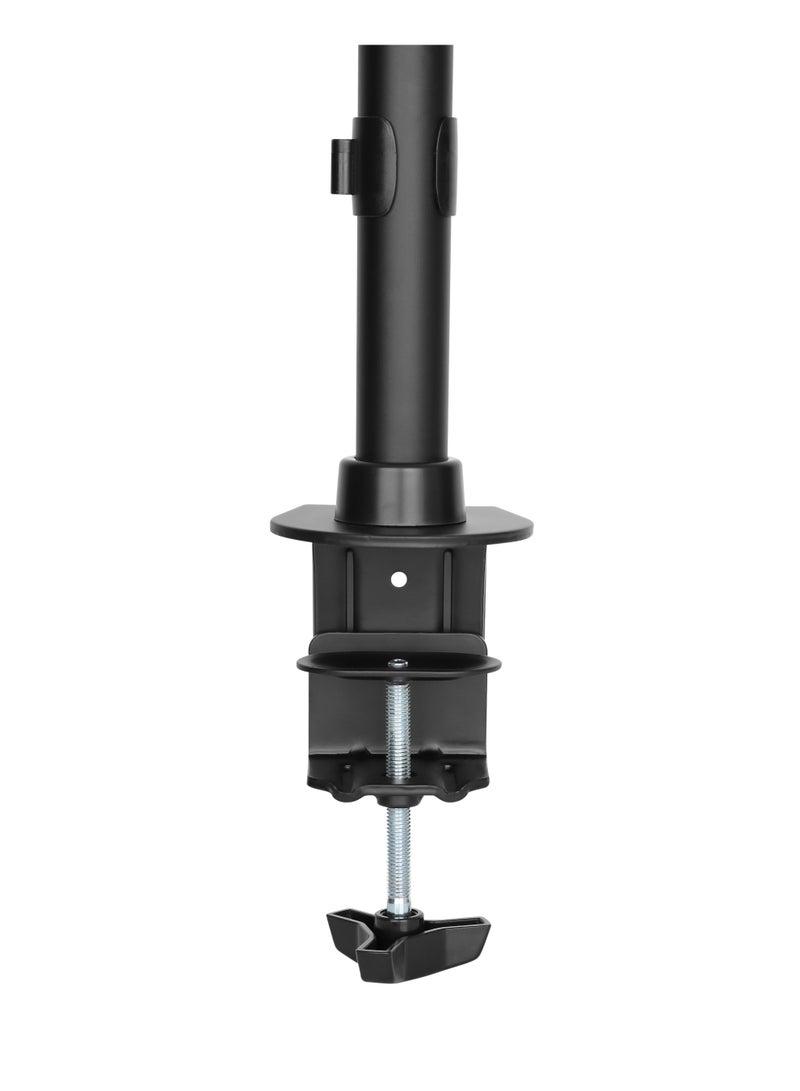 Skill Tech Skilltech SH070 C036 Triple-Monitor Desk Mount for 13"-27" Screens | Economy VESA Arm | Full Motion Tilt/Swivel +45°/-45° | Clamp/Grommet Install - Image 4