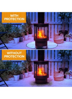 Excefore Round 36” Fire Pit Protector Outdoor Fireproof BBQ Grill Firepit Mat - Heat Deflector Protecting Floor, Decking, Patio, Campsite, Chiminea, Grass, Bonfires for Heat Fire Damage  - Image 3