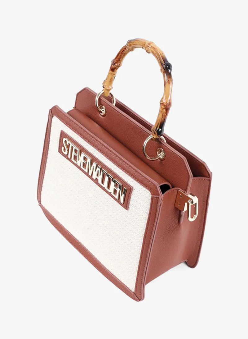 ستيف مادن Bflorens Logo Detail Top Handle Bag