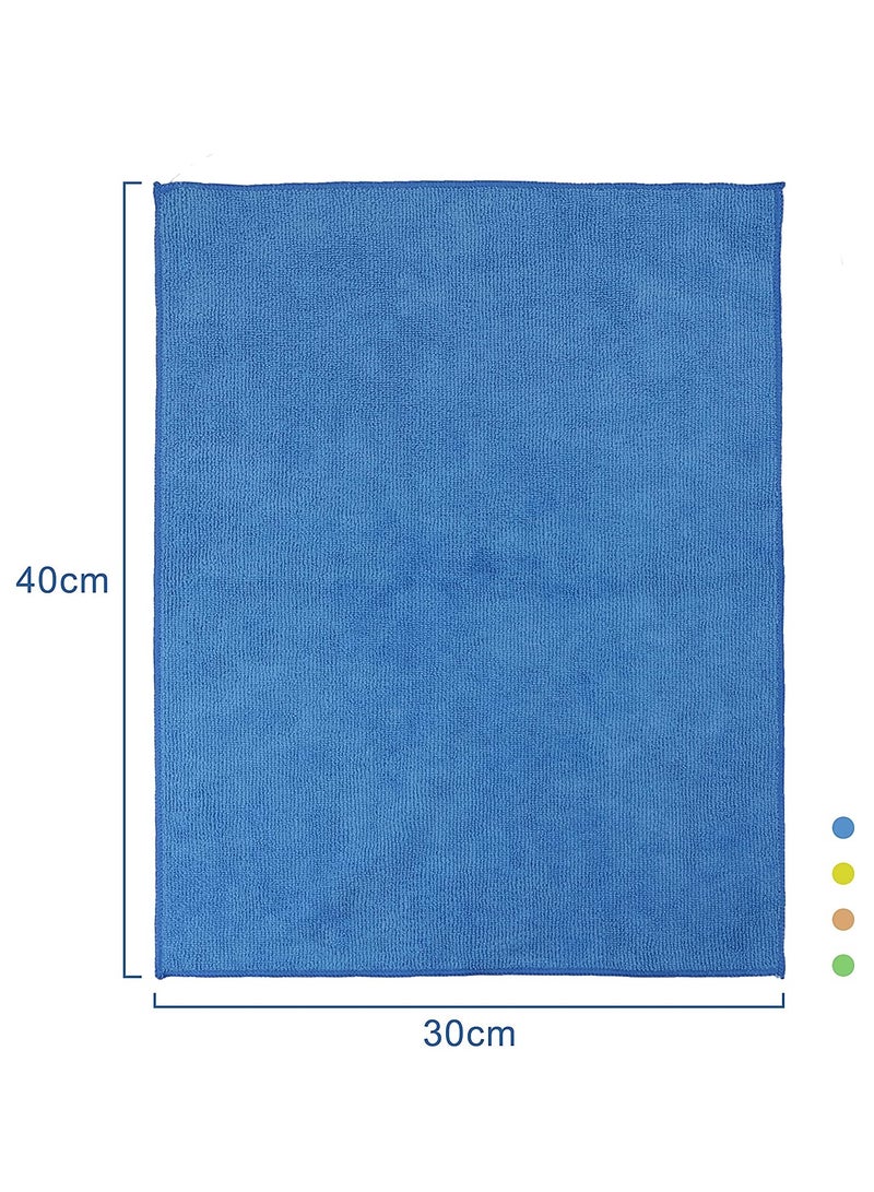 ZAQ Microfiber Cleaning Cloths Multicolor Pack of 20 30x40 cm Durable for Home Car Kitchen Daily Use - Image 5