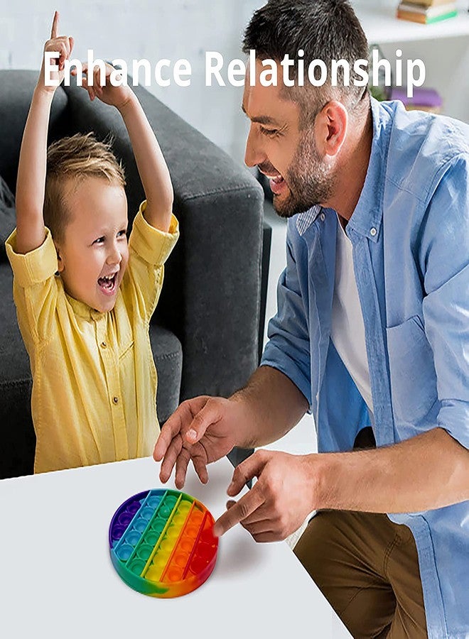 سكودل لعبة بوب إت فيدجيت دائرية الشكل بألوان قوس قزح - Image 3