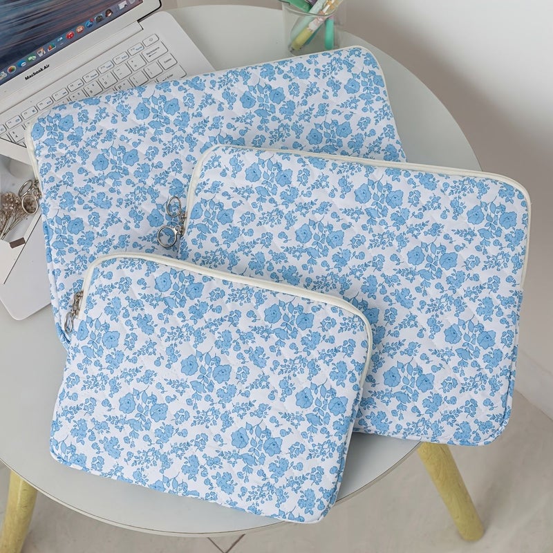 White Orchid Heart Floral Tablet Case 11 Inch Sleeve Cover Machine Washable - Image 4