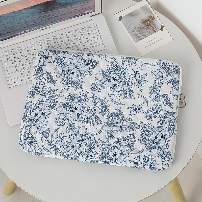 White Orchid Heart Floral Tablet Case 11 Inch Sleeve Cover Machine Washable - Image 5