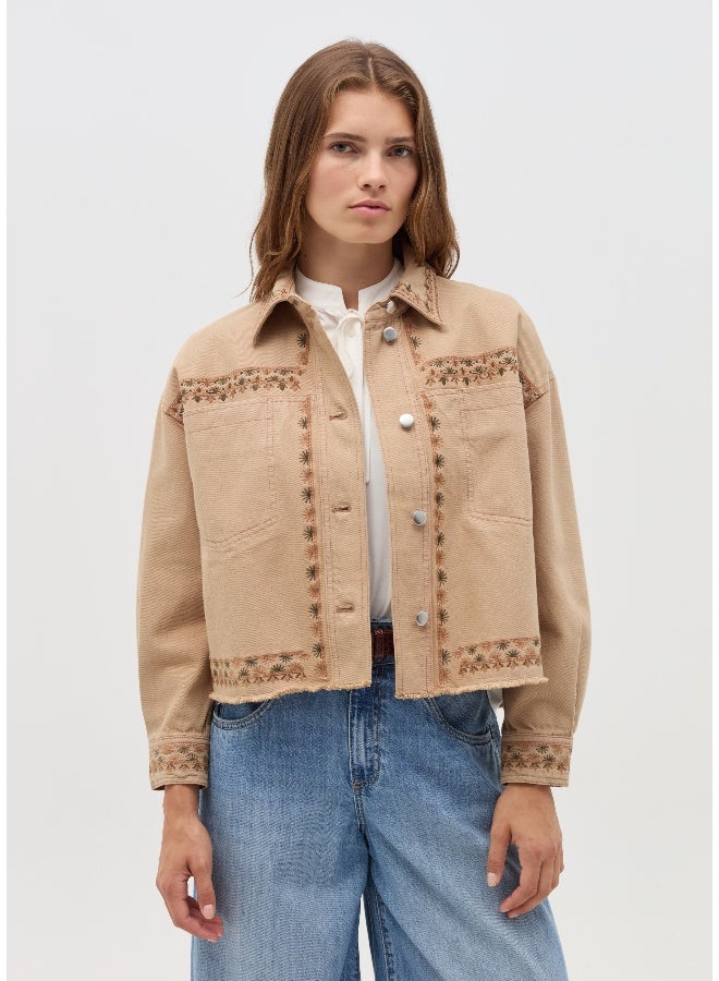 او في اس جاكيت بنقوش زهور - Image 2