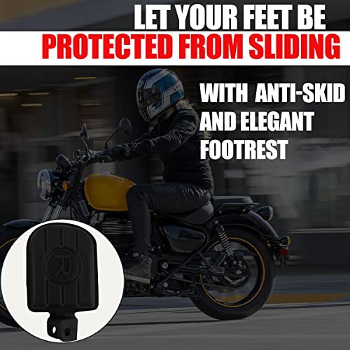 Topbird TBRE130 Bike Front & Rear Foot Rest Heavy Duty Left & Right Compatible for Royal Enfield Reborn (Black) - Image 5