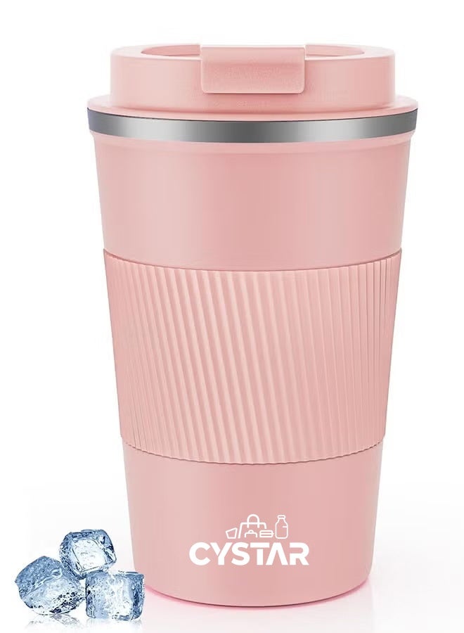 سيستار كوب القهوة السفر 510ML الفولاذ المقاوم للصدأ الفراغ الجليد والمشروبات الساخنة معزولة الكأس للمكتب المنزلي في الهواء الطلق تعمل السيارة - Image 1