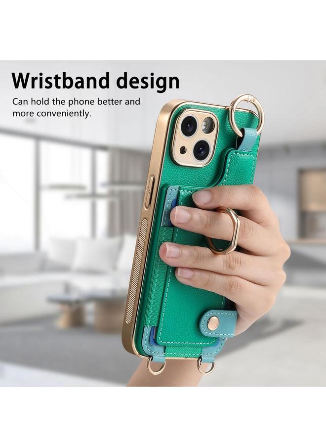erorex Case For iPhone 15 Plus Fashion Ring Card Bag Phone Case with Hang Loop  - Image 5