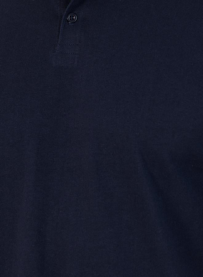 Styli Pure Cotton Compact Jersey Mandarin Polo  - Image 3