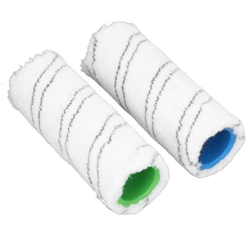 Hard Floor Cleaner Brush Roller Replacement Microfiber Washable Wet Dry Use for Karcher FC3 FC3D FC5 FC5D FC7 Gray - Image 3