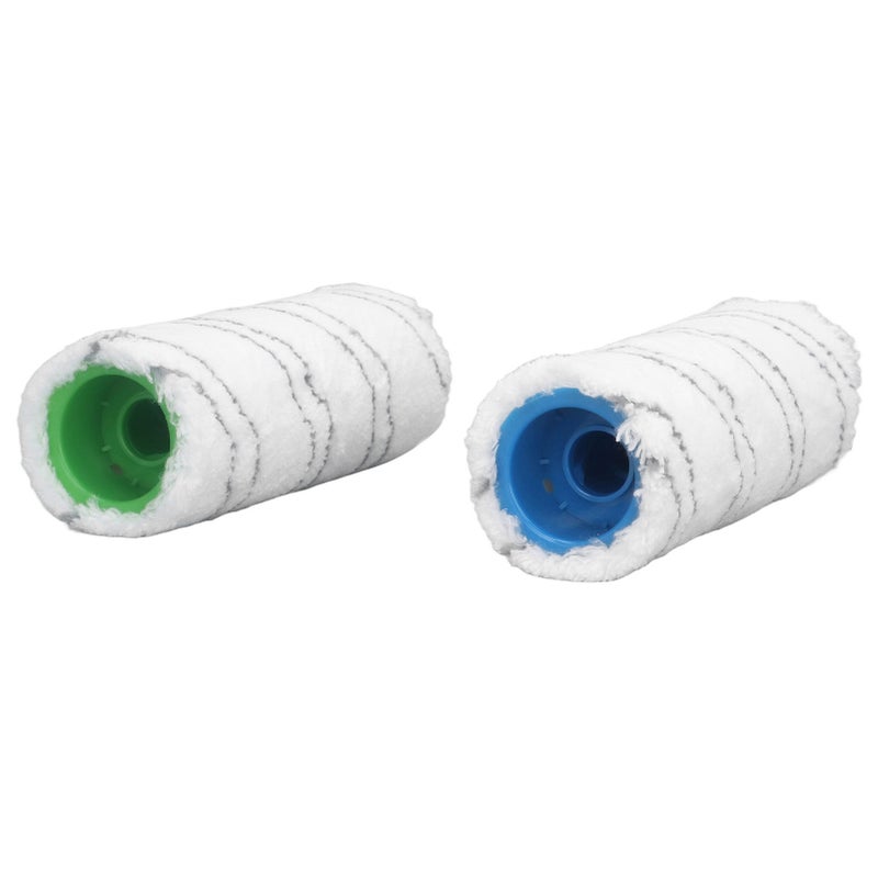 Hard Floor Cleaner Brush Roller Replacement Microfiber Washable Wet Dry Use for Karcher FC3 FC3D FC5 FC5D FC7 Gray - Image 4